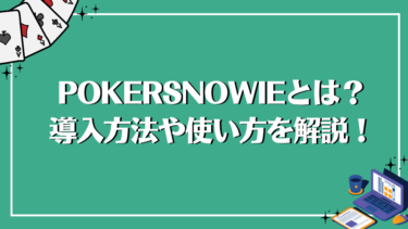 PokerSnowie(ポーカースノーウィー)とは？導入方法や使い方を解説！
